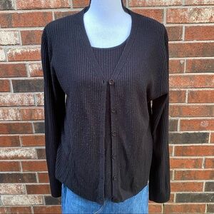 NY & Co Cardigan Tank Sweater Set